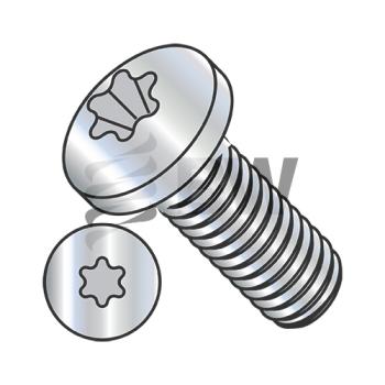 M5-0.8X20  Din 7985 Metric 6 Lobe Pan Head Machine Screw Full Thread Zinc Rohs, M520MTP