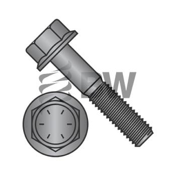 5/16in-18 X 7/8in  Hex Head Flange Non Serrated Frame Bolt IFI-111 2002 Grade 8 Black Phosphate