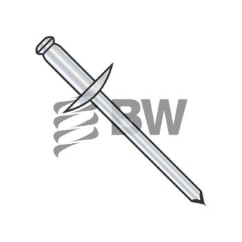 5/32 x .50-.62  Large Flange Steel Zinc Rivet Steel Mandrel, SDS510L