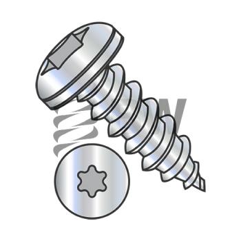 6-20 x 2  6 Lobe Pan Self Tapping Screw Type AB Fully Threaded Zinc And Bake, 0632ABTP
