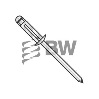 5/32 x .040-.335  Aluminum Aluminum Trebol Dome Head Rivet, ADATSB-0525