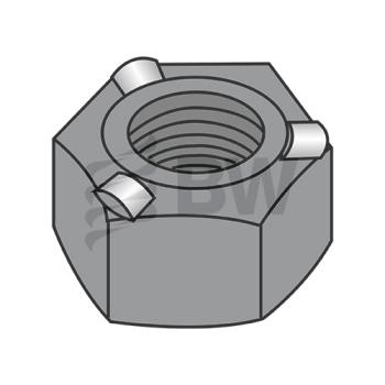 1/4-20  Hex Weld Nut With 3 Projections High Pilot Height Steel Plain