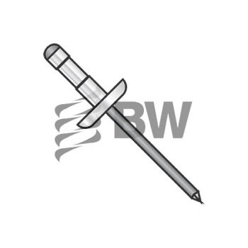 1/8 x .031-.187  Multi Grip Dome Head Rivet Black Phosphate, D-0410B