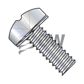 M4X10  ISO 7045 Phillips Pan Split Washer Sems Machine Screw Full Thread Zinc And Bake, MI410SPP