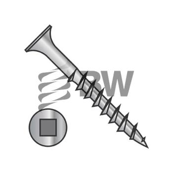 8 x 1 1/4  Bugle Square Drive Coarse Thread Sharp Point Deck Screw Dacrotized, 0820DQG
