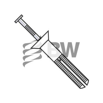 1/4  x  2 Flat Head Nail In Anchor Nylon, 1432ANF