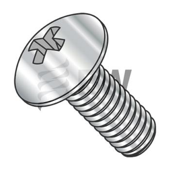 M3-0.5X8  JISB 1111 Metric Phillips Truss Machine Screw Full Thread A2 Stainless Steel, MJ38MPTA2