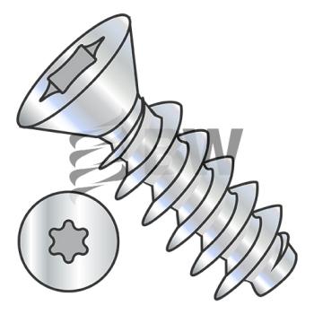 M2.2-.98X8  Metric 6 Lobe Flat Head PT Alternative Fully Threaded Zinc & Bake, M2.28PTTF