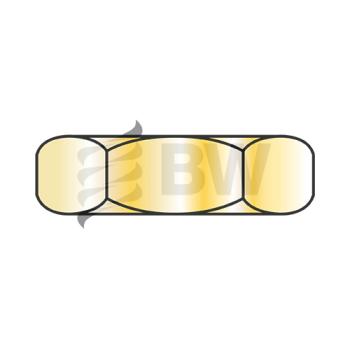 1/2-13  MS51967 Military Finished Hex Nut Coarse Thread Grade C Cadmium Yellow DFAR, MS51967-15