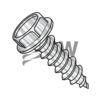 12-11 x 1 1/4  Unslot Ind He x washer Self Tapping Screw Type A Full Thread 18-8 Stainless Steel, 1220AW188