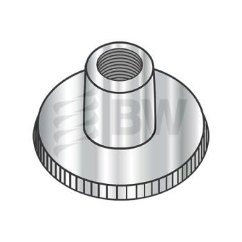M4-0.7  Metric Din 466 Knurled Thumb Nuts high type AISI 303 Stainless Steel, M4D466A2