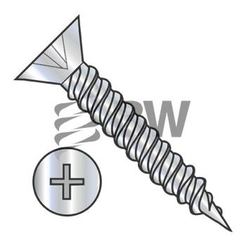 5-20 x 5/8  Phillips Flat Hinge Screw Twinfast Fine Thread Fully Threaded Zinc, 05F10DPFD