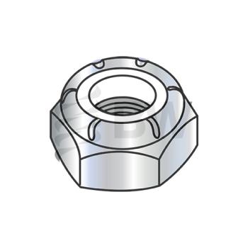 9/16-18 NTE  Thin Pattern Nylon Insert Hex Lock Nut Zinc