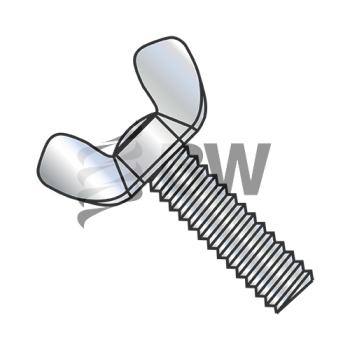 8-32 x 1 1/4  Light Series Cold Forged Wing Screw Full Thread Type A Zinc, 0820WA