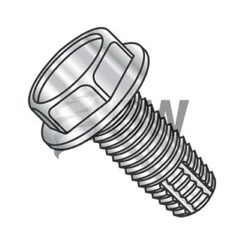 12-24 x 1 1/4  Unslotted Indented He x  Washer Thread Cutting Screw Type F Fully Thread 18-8 Stai, 1220FW188