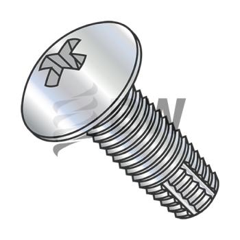 1/4-20 x 1/2  Phillips Truss Thread Cutting Screw Type F Fully Threaded Zinc, 1408FPT