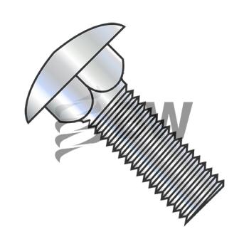 1/4in-20 X 2 3/4in  Carriage Bolt Fully Threaded Zinc