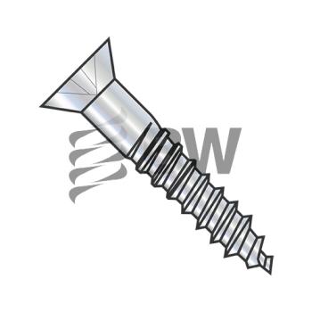 10-13 x 2 3/4  Phillips Flat Full Body 2/3 Thread Wood Screw Zinc, 1044DPF