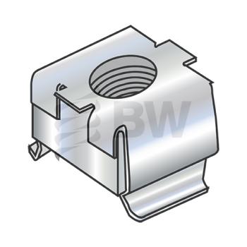 3/8-16 093-126  Cage Nuts Zinc