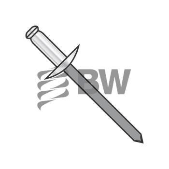 3/16 x  .876-1.0  Large Flange Aluminum Rivet With Steel Mandrel, ADS616L