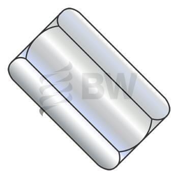 1/4-20X7/8x3/8  Hex Rod Coupling Nut 3/8 Across Flats 18-8 Stainless Steel