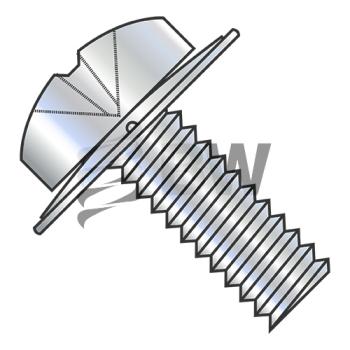M4-0.7X10  ISO7045 Metric Phil Pan Conical Square Washer Sems Full Thread Zinc and Bake, MI410CPP