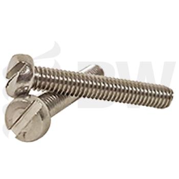 M5-0.80 x 12 MM, (FT) DIN 84 Machine Screw Cheese Slot A2, 093153