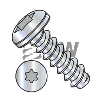 8-18 x 5/8  6 Lobe Pan Self Tapping Screw Type B Fully Threaded Zinc and Bake, 0810BTP
