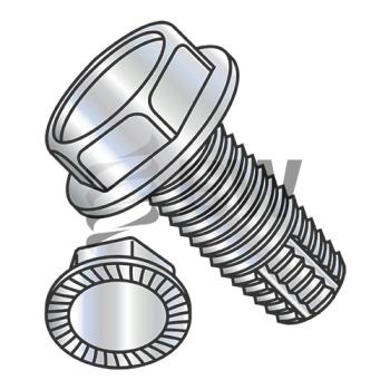 12-24 x 3/4  Unslot Ind He x  Washer Serrated Thread Cutting Scr Type F Full Thrd Zinc & Bake, 1212FWS