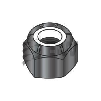3/8-16 NE  Nylon Insert Hex Lock Nut Black Zinc