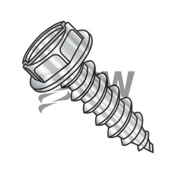 12-14 x 4  Slot Ind He x  Wash Self Tapping Screw Type AB Fully Threaded 18-8 Stainless Ste, 1264ABSW188