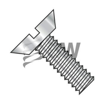 2-56 x 5/16  Slotted Flat Undercut Machine Screw Fully Threaded 18-8 Stainless Steel, 0205MSU188