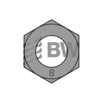 M80-6.00 Din 934 Coarse Metric Class 8 Hex Nut Plain, 557800