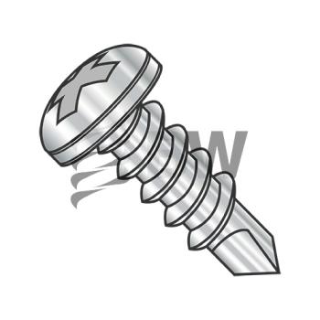 10-16 x 2 1/2  Phillips Pan Full Thread Self Drilling Screw 18-8 Stainless Steel, 1040KPP188