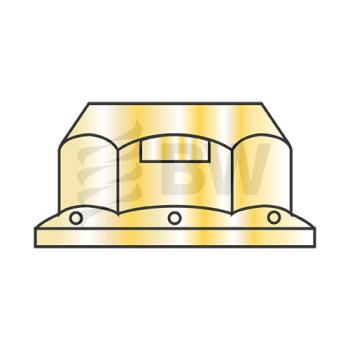 5/16-18  Regular Flange Top Lock Hex Nut Grade G Zinc Yellow