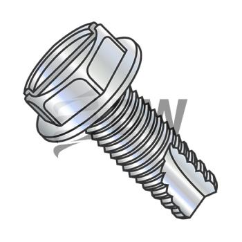 5/16-18 x 1 1/4  Slotted Indented He x  Washer Thread Cutting Screw Type 23 Fully Threaded Zinc, 31203SW