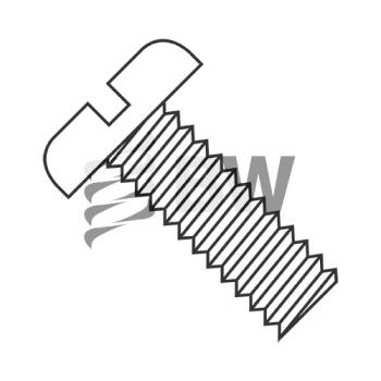 6-32 x 3/32  Slotted Pan Machine Screw Fully Threaded Nylon, 06033MSPN