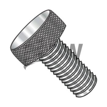 8-32 x 1/2  Knurled Thumb Screw Full Thread 18-8 Stainless Steel, 0808TK188