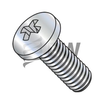M5-0.8X5  Din 7985A  Metric Phillips Pan Machine Screw Full Thread Class 4.8 Zinc, M55D7985A
