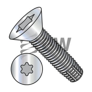 5/16-18 x 2 1/2 Si x  Lobe Flat Thread Cutting Screw Type F Fully Threaded Zinc And Bake, 3140FTF