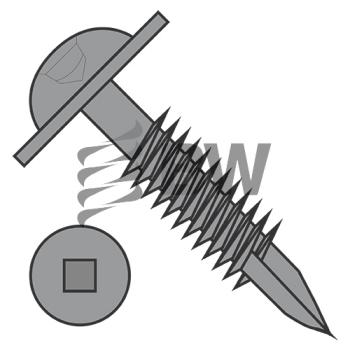 7-18 x 1 1/4  Square Round Washer Pocket Hole Face Frame Fine Thread Type17 Partial Thrd Plain, 07F20DFQRW7P