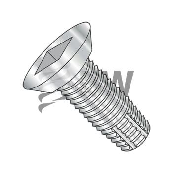 12-24 x 1 1/4  Square Drive Flat Undercut Thread Cut Scr Type F Full Thrd 300 Series Stainless, 1220FQU300