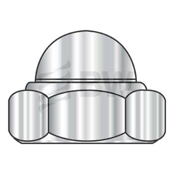 M6-1.0  Metric Din 986 Hex Nylon Insert Domed Cap Nut A2 Stainless Steel, M6D986A2
