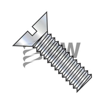 1/4-20 x 5 1/2  Slotted Flat Machine Screw Fully Threaded Zinc, 1488MSF