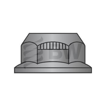 3/4-10  Stover Alternative Lock Nut Automation Style With Flange Grade G Black Phosphate