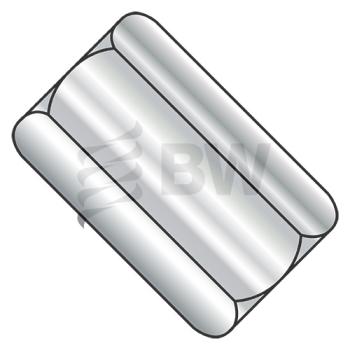 5/8-11X2 1/8  Hex Rod Coupling Nut 13/16 inch Across Flats 18-8 Stainless Steel