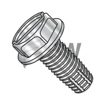 12-24 x 3/4  Slotted Indented He x  Washer Thread Cutting Screw Type F Fully Thread 18-8 Stain, 1212FSW188