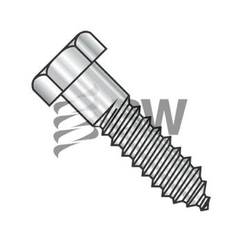 1/4 x 1 1/2  He x  Lag Screw 18-8 Stainless Steel, 1424L188