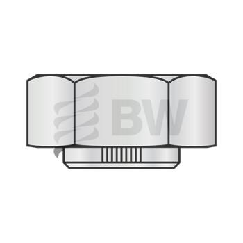 2-4.5  Stover Alternative Hex Collar Lock Nut Grade C Cad And Wax