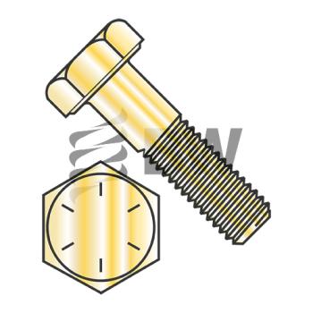 1 1/4in-7  x  2in  Coarse Thread He x  Cap Screw Grade 8 Zinc Yellow, 12532CH8O